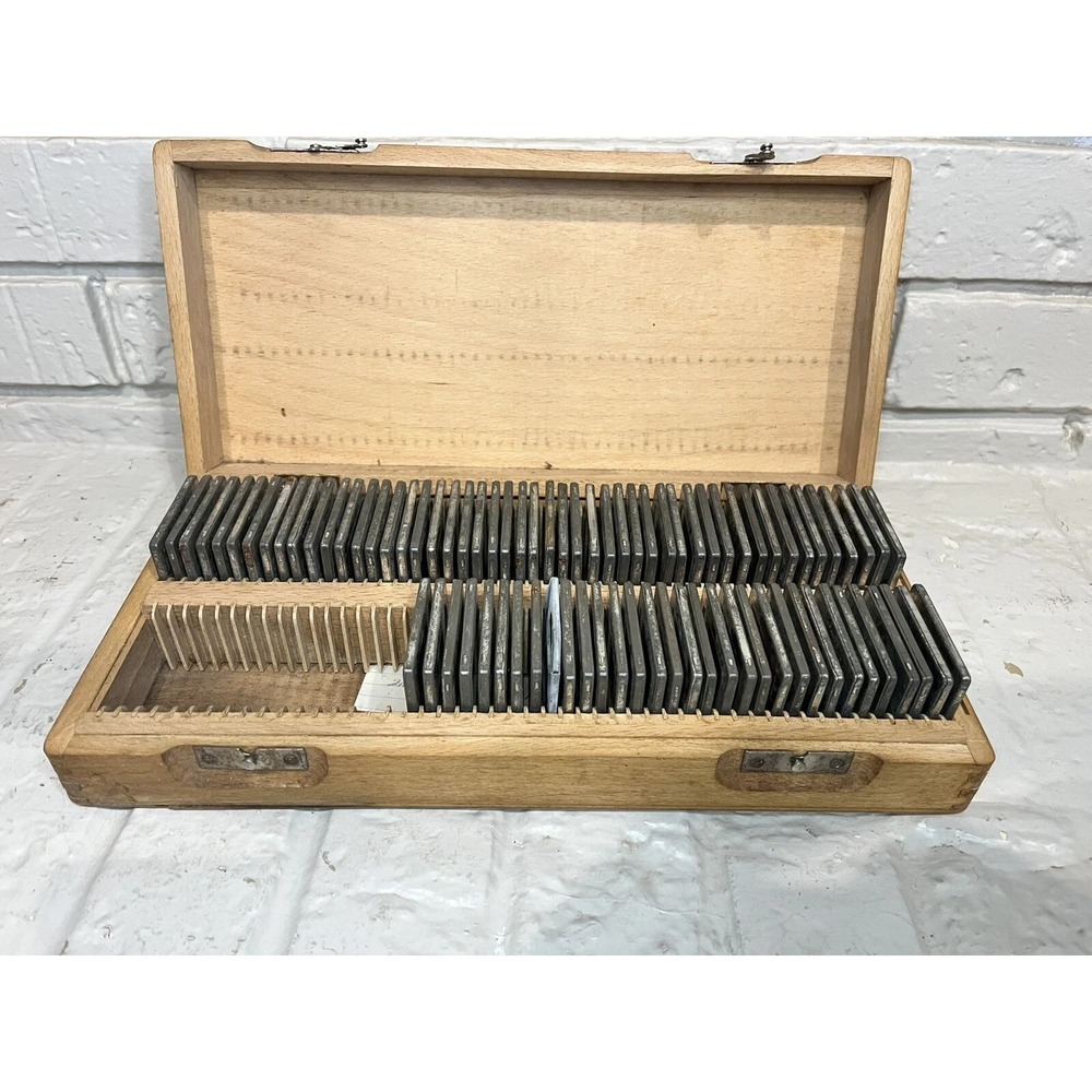 Vintage 35mm Slides 80+ World Travels 1950's Europe London Others In Wooden Box